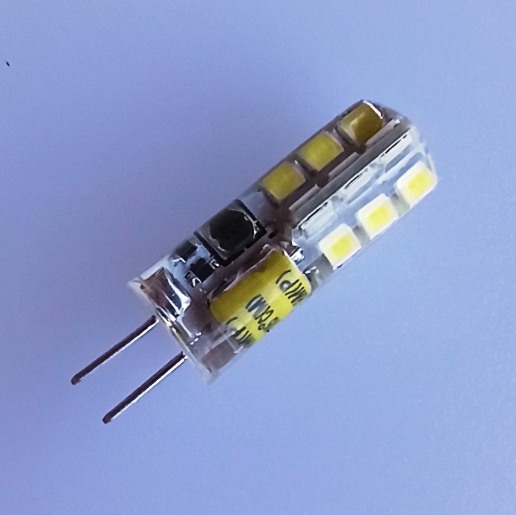 G4 LED Лампичка 12V AC/DC 3W Студено Бяла Светлина 6000К - Кликнете на изображението, за да го затворите